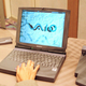 A Vaio laptop from a Sony press conference on June 3, 1997.